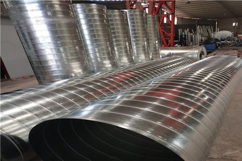 重庆云阳螺旋风管多少钱螺旋风管加工厂九度金属风管加工厂家